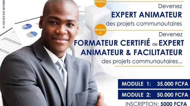 Togo/Lomé : Voici une offre inédite de formation certifiée en animation et facilitation des projets communautaires