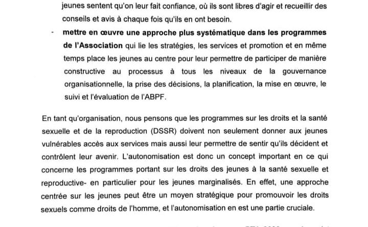 Santé Sexuelle et Reproductive au Bénin : ABPF recrute 30 jeunes