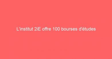 L’institut 2iE offre 100 bourses d’études