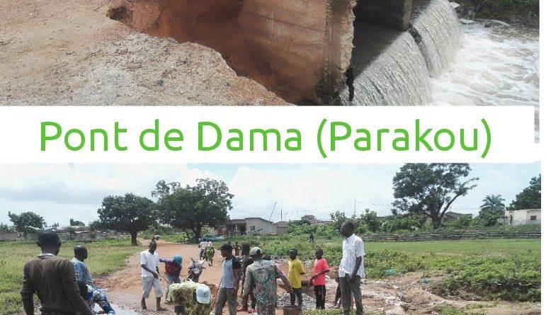 Dégradation du pont de Dama à Parakou: Qui pour sauver le quartier Dama du drame