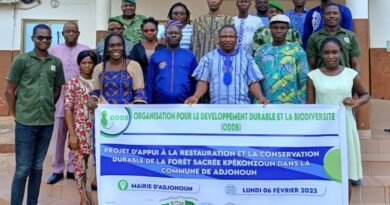 L’ODDB ONG lance le projet d’appui à la restauration et à la conservation de la forêt sacrée Kpékonzoun à Adjohoun