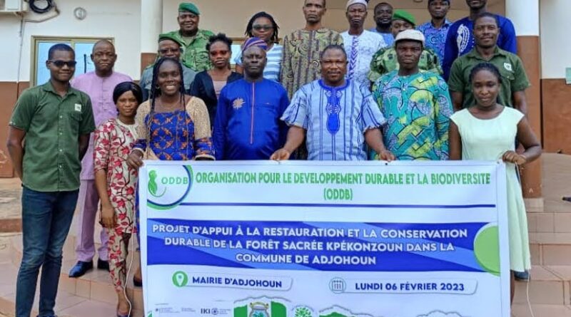 L’ODDB ONG lance le projet d’appui à la restauration et à la conservation de la forêt sacrée Kpékonzoun à Adjohoun